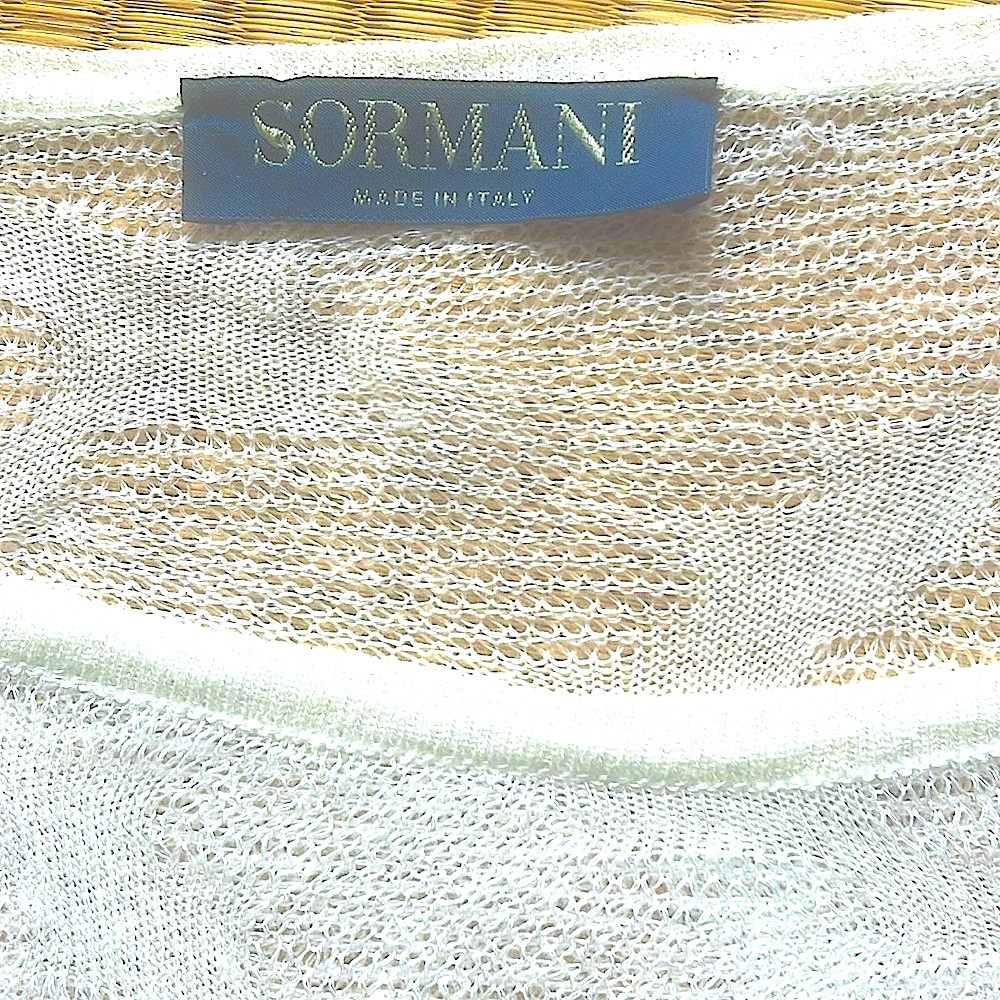 Sormani White Loose Knit Top